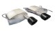 2.5 Inch Axle-Back Dual Center Rear Exit with Single 4.5 Inch Black PVD Pro-Series Tips Corsa Per...