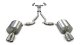 2.5 Inch Cat-Back Plus X-Pipe Sport Exhaust Dual Rear Exit 3.0 Inch Polished Tips 08-09 Pontiac G...