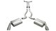 2.5 Inch Cat-Back Plus X-Pipe Sport Exhaust Dual Rear Exit 4.0 Inch Polished Tips 10-15 Chevrolet...