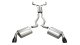 2.5 Inch Cat-Back Plus X-Pipe Sport Exhaust Dual Rear Exit 4.0 Inch Black Tips 10-15 Chevrolet Ca...