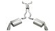 2.5 Inch Cat-Back Plus X-Pipe Sport Exhaust Dual Rear Exit 4.0 Inch Polished Tips 10-15 Chevrolet...