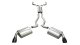 2.5 Inch Cat-Back Plus X-Pipe Sport Exhaust Dual Rear Exit 4.0 Inch Black Tips 10-15 Chevrolet Ca...