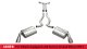 2.5 Inch Cat-Back Plus X-Pipe Sport Exhaust Dual Rear Exit 3.5 Inch Polished Tips 10-13 Chevrolet...