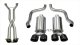 2.5 Inch Cat-Back Dual Rear Exit with Twin 4.0 Inch Black PVD Pro-Series Tips Corsa Performance