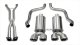 2.5 Inch Cat-Back Dual Rear Exit with Twin 4.0 Inch Polished Pro-Series Tips Corsa Performance