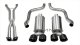 2.5 Inch Cat-Back Dual Rear Exit with Twin 4.0 Inch Black PVD Pro-Series Tips Corsa Performance