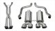 2.5 Inch Cat-Back Dual Rear Exit with Twin 4.0 Inch Polished Pro-Series Tips Corsa Performance