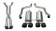 2.5 Inch Cat-Back Dual Rear Exit with Twin 4.0 Inch Black PVD Pro-Series Tips Corsa Performance
