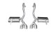 2.5 Inch Axle-Back Xtreme Dual Exhaust Polished 4.0 Inch Tips 97-2004 Corvette C5/Z06 5.7L V8 Sta...