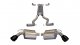 2.5 Inch Cat-Back + X-Pipe Dual Rear Exit with Single 4.0 Inch Black PVD Pro-Series Tips Corsa Pe...