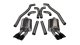 3.0 Inch Cat-Back Plus X-Pipe Sport Exhaust Dual Rear Exit 4.0 Inch Black Tips 12-15 Chevrolet Ca...