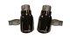 Two Single 4.0 Inch Black Tip (Clamp Included) Single Rear Exit For Corsa Dodge Charger Exhaust O...
