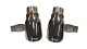 Two Single 4.0 Inch Polished Tip (Clamp Included) Single Rear Exit For Corsa Dodge Charger Exhaus...