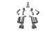 2.75 Inch Cat-Back Sport Dual Rear Exit Exhaust 3.5 Inch Polished Tips 15-Present Dodge Challenge...