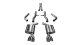2.75 Inch Cat-Back Xtreme Dual Rear Exit Exhaust 3.5 Inch Polished Tips 15-Present Dodge Challeng...