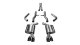 2.75 Inch Cat-Back Xtreme Dual Rear Exit Exhaust 3.5 Inch Black Tips 15-Present Dodge Challenger ...