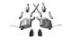 2.5 Inch Cat-Back Sport Dual Rear Exit Exhaust 4.5 Inch Black Tips 11-Present Jeep Grand Cherokee...