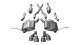 2.5 Inch Cat-Back Sport Dual Rear Exit Exhaust 4.0 Inch Polished Tips 14-Present Jeep Grand Chero...