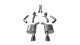 2.75 Inch Cat-Back Sport Dual Rear Exit Exhaust 4.5 Inch Black Tips 15-Present Dodge Charger SRT ...