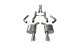 2.75 Inch Cat-Back Xtreme Dual Rear Exit Exhaust 4.5 Inch Polished Tips 15-Present Dodge Charger ...