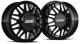 RAM Dually Wheel Kit 94-18 RAM 92-10 GM Aftermath Black/Milled 22X8.25 8X165 12.50