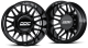 Dually Wheels Aftermath Black/Mill 22x8.25 8x210 SS Fronts For 11-25 Silverado/Sierra 3500 DDC Wh...