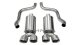 Corvette 2.5 Inch Axle-Back Dual Rear Exit with Twin 4.5 Inch Polished Pro-Series Tips Xtreme Sou...