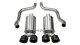 Corvette 2.5 Inch Axle-Back Dual Rear Exit with Twin 4.5 Inch Black PVD Pro-Series Tips Xtreme So...
