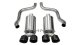 Corvette 2.5 Inch Axle-Back Dual Rear Exit with Twin 4.5 Inch Black PVD Pro-Series Tips Xtreme So...