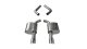 4.5 Inch Axle-Back Dual Rear Exit 15-18 Charger 6.4L with Polished Pro-Series Tips Corsa Performa...
