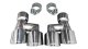 Mustang Quad Exhaust Tip Kit Polished 18-19 Ford Mustang GT 5.0 Liter V8 Corsa Performance