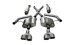 Grand Cherokee 2.75 Inch Cat-Back Dual Rear Exit 18-20 Grand Cherokee with Twin 4.5 Inch Polished...