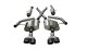 Grand Cherokee 2.75 Inch Cat-Back Dual Rear Exit 18-20 Grand Cherokee with Twin 4.5 Inch Black PV...