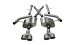 Grand Cherokee 2.75 Inch Cat-Back Dual Rear Exit 18-20 Grand Cherokee with Twin 4.5 Inch Polished...