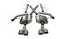 Grand Cherokee Cat-Back Exhaust 2.75 Inch Dual For Grand Cherokee 12-20 Rear Exit with Twin 4.5 I...