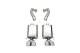 3.0 Inch Axle-Back Dual Rear Exit with Twin 4.5 Inch Polished Pro Series Tips 06-13 Chevrolet Cor...