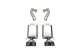 3.0 Inch Axle-Back Dual Rear Exit with Twin 4.5 Inch Black PVD Pro Series Tips 06-13 Chevrolet Co...