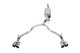 3.0 Inch to 2.75 Inch Dual Rear Exit Cat-Back Exhaust System with Twin 4.0 Inch Tips 21-25 Chevro...