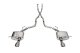 2.5 Inch Dual Rear Exit Cat-Back Exhaust System with Single 4.5 Inch Polished Pro-Series Tips 11-...