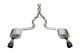 3.0 Inch Dual Rear Exit Cat-Back Exhaust System with 4.5 Inch Black PVD Pro Series Tips Sport Sou...