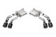 2.75 Inch Axle-Back Exhaust with Dual Mode NPP; Dual Rear Exit with Twin 4.5 Inch Carbon Fiber Ti...