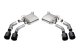 2.75 Inch Axle-Back Exhaust with Dual Mode NPP; Dual Rear Exit with Twin 4.5 Inch Carbon Fiber Bl...