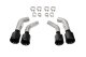 Quad 4.5 Inch Carbon Fiber Black PVD Tip Kit 16-24 Chevrolet Camaro SS/16-24 Chevrolet Camaro ZL1...