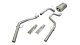 3.0 Inch Cat-Back Sport Dual Rear Exit Exhaust 4.0 Inch Slash Cut Polished Tips 09-17 Ram 1500/Re...