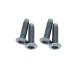 Jeep JK Hood Hinge Overlays Pair 07-18 Wrangler JK Polished Silver Kentrol