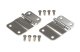 Jeep CJ Tailgate Hinge Pair 76-86 CJ7 Polished Silver Kentrol