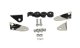 Jeep YJ Mirror Kit Pair 87-95 Wrangler TJ Polished Silver Kentrol