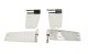 Jeep CJ/YJ Hardtop Door Hinge Set Without Mirror Holes 4 Pieces 76-93 CJ and Wrangler YJ Polished...