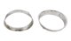 Jeep TJ Headlight Bezels Pair 97-06 Wrangler TJ Polished Silver Kentrol