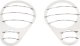 Jeep JK Headlight Guards Pair 07-18 Wrangler JK Polished Silver Kentrol
